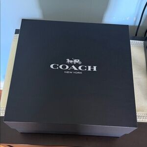 Coach Black and White Logo Box